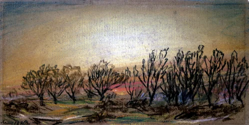 Lueur après le coucher du soleil
