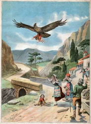 Aigle enlève un enfant