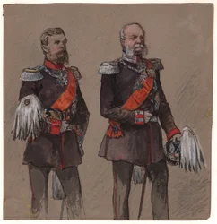 Alexandre II de Russie et Guillaume II de Prusse