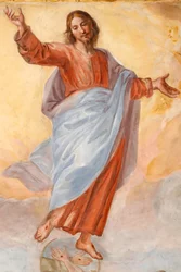 Ascension du Christ. La Basilique della Santissima Annunziata del Vastato. Gênes. Italie.