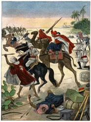 Bataille dans le Sahara