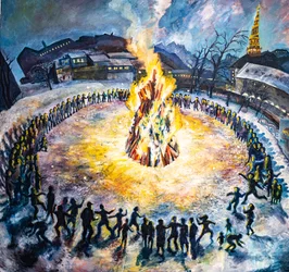 Première fête de Christiania, Copenhague.