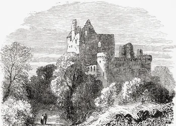 Château de Craigmillar, Édimbourg, Écosse.