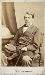 David Livingstone, missionnaire et explorateur écossais, vers 1860