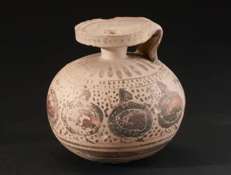 Hygiène Vase en poterie décorée, Corinthien, 575-550 av. J.-C.