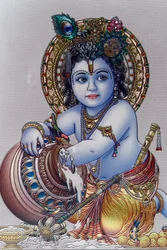 Enfant Seigneur Krishna. Dieu hindou