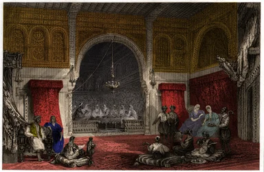 Intérieur en Algérie, vers 1840