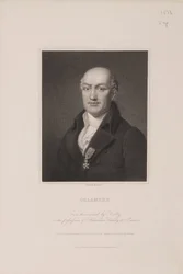 Jean Baptiste Joseph Delambre, astronome français, vers 1810