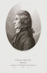 Joseph Louis Proust, chimiste français, vers 1795
