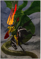 Chevalier et dragon