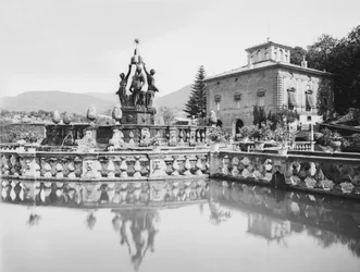 Fontaine principale à la Villa Lante à Bagnaia, en périphérie de Viterbo