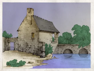 Maison paysanne au bord d