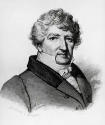 Portrait de Georges Léopold Chrétien Frédéric Dagobert Cuvier (1769-1832), biologiste français, gravure