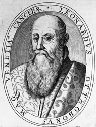 Portrait de Leonardo Ottoboni (16e-17e siècle), Grand Chancelier de Venise, gravure