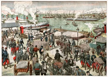 Retour au travail dans le port de Marseille