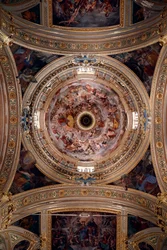 Église San Donato. Fresque. Gênes. Italie.