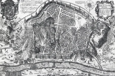 Ville de Smolensk pendant le siège polonais de 1611, Russie