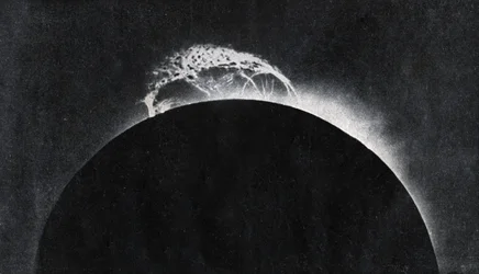 Éruption solaire photographiée en 1929 (impression)