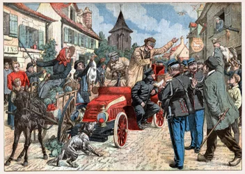 Excès de vitesse dans un village