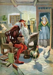 La maison dans la forêt. vers 1910 (gravure)