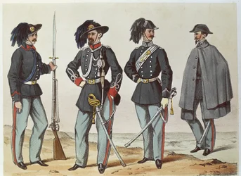 Uniformes - Risorgimento italien, fin du 19e siècle