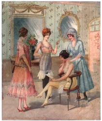 Femmes en sous-vêtements, v. 1910-1920