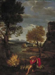 Paysage avec Moïse et le buisson ardent