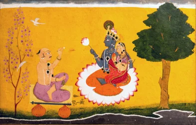 Jayadeva adorant Radha et Krishna