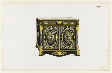 Design pour un cabinet de style Boulle