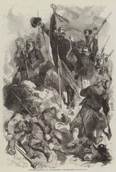 Plantation du tricolore sur le Malakoff, Vive l