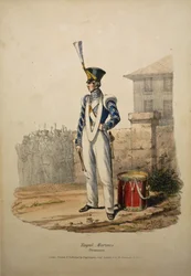 Batteur des Royal Marines, vers 1829
