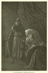 La reine Marguerite à Damiette, Joinville