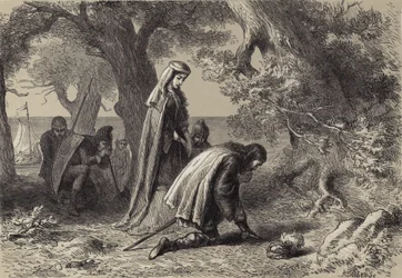 Thorfin et Gudrida sur le rivage de Vineland