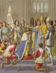 Le Sacre de Charles VII (chromolitho)