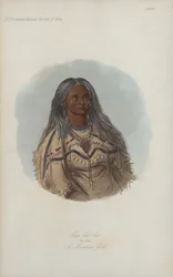 Sha-ko-ka, La Menthe, Une Fille Mandan (aquatinte)