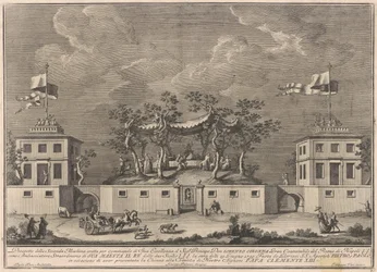 La seconde machine pour la Chinea de 1759 : Une "Deliziosa" avec un Bacchanal