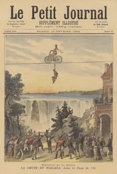 Recréation des chutes du Niagara dans une représentation de Le Pays d