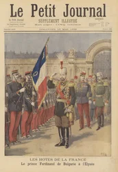 Visiteurs royaux en France : Prince Ferdinand de Bulgarie au Palais de l