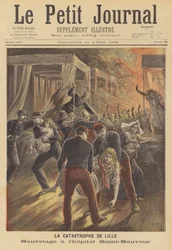 Soldats sauvant des patients d