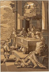Le riche et Lazare (panneau droit)