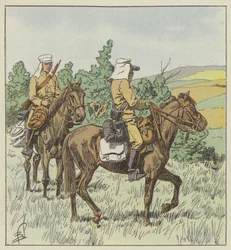 Éclaireurs japonais en reconnaissance