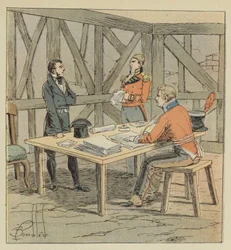 Hudson-Lowe interroge Las-Cases