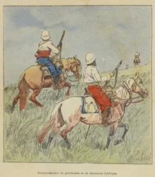 Reconnaissance de gendarmes et de chasseurs d