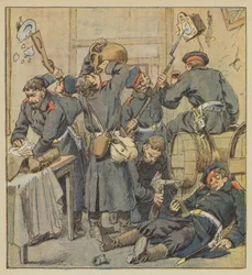 Scène de pillage à Saint-Calais