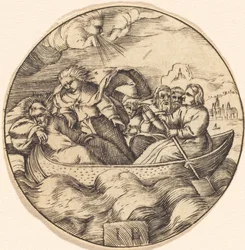 Christ calmant la tempête
