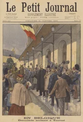 Paul Déroulède recevant un accueil chaleureux à Tournai, Belgique