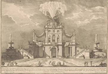 La Seconda Macchina pour la Chinea de 1755 : Un pavillon de chasse royal