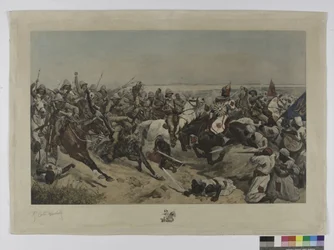La charge des 21e lanciers à la bataille d