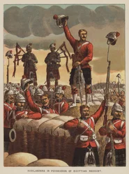 Les Highlanders en possession de la redoute égyptienne