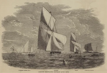 Régate de Lowestoft, la course des cutters de première classe